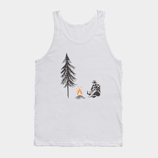 Resting Campfire Tank Top